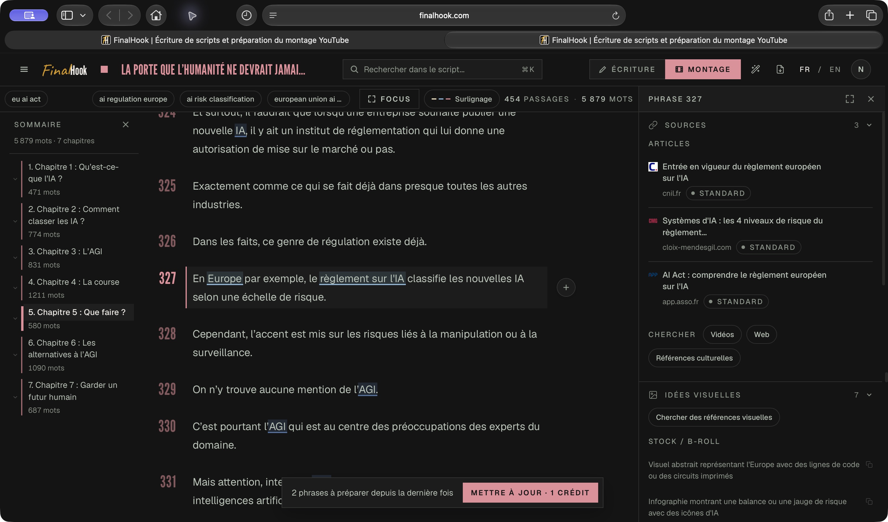 Un article de la CNIL pour le règlement européen — capture réelle de FinalHook